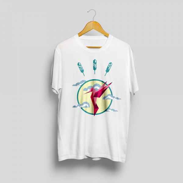 T-shirt imprimé colibri